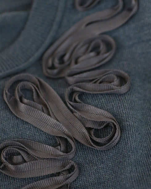 【再入荷】code embroidery cardigan